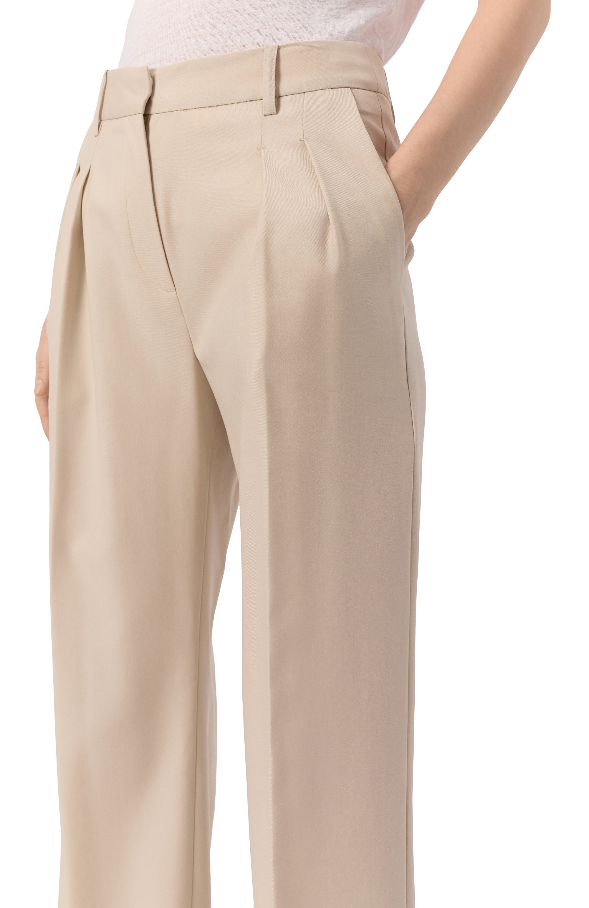 Шерстяные брюки LOULOU DE SAISON, арт. SBIRU, фото 5