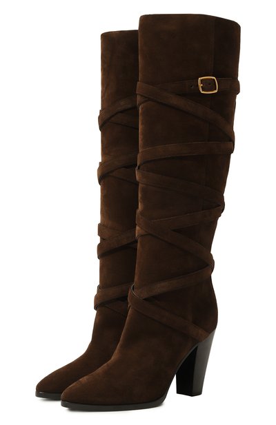 Женские замшевые сапоги CELINE, арт. 35412/3117C