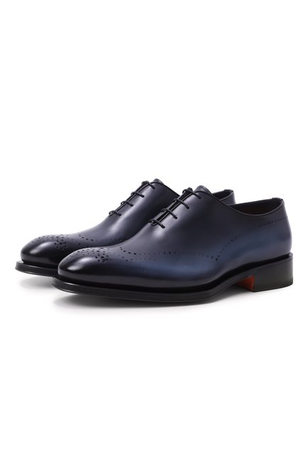 Мужские кожаные оксфорды carter SANTONI, арт. MCCG18542MC8HRAG