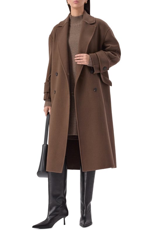 Шерстяное пальто Antonelli Firenze P7220/865C Коричневый  P7220/865C Фото 2