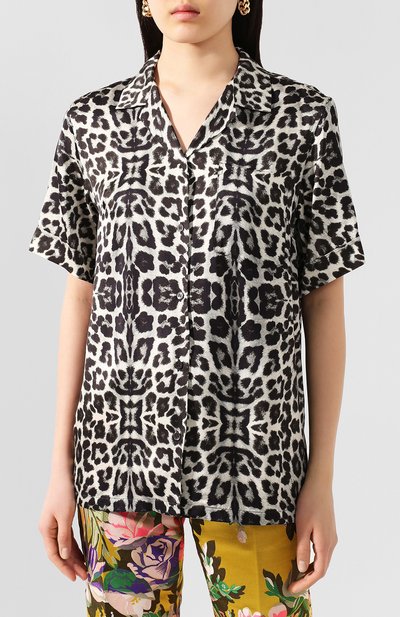 Рубашка из вискозы DRIES VAN NOTEN, арт. 201-10763-9162, фото 3