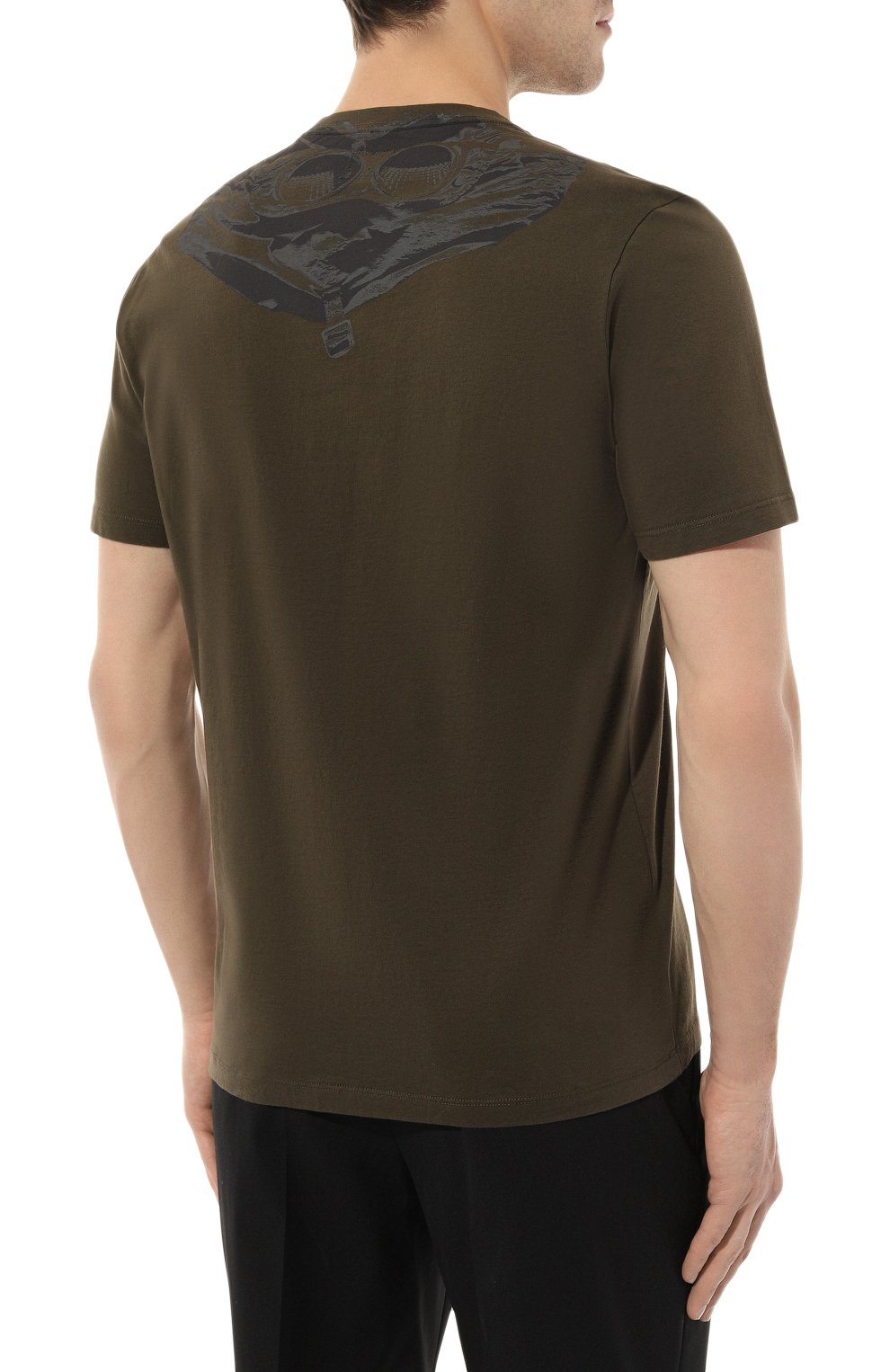 Хлопковая футболка C.P. COMPANY, арт. 16CMTS044A005100W, фото 4