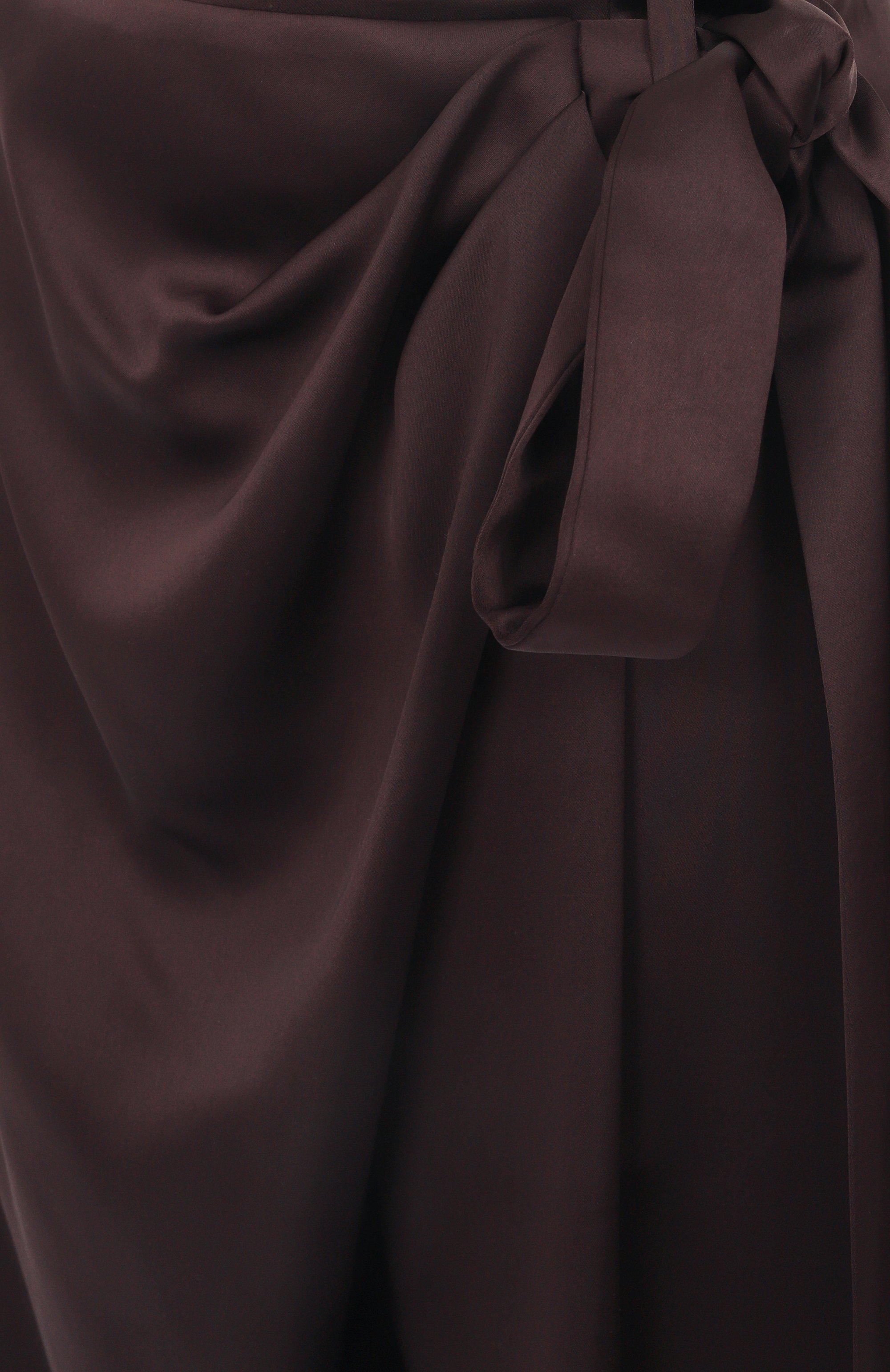 Атласные брюки THE ANDAMANE коричневого цвета по цене 51500 руб., арт. TM170475A/TNP229, фото 6 Атласные брюки THE ANDAMANE, арт. TM170475A/TNP229, фото 6