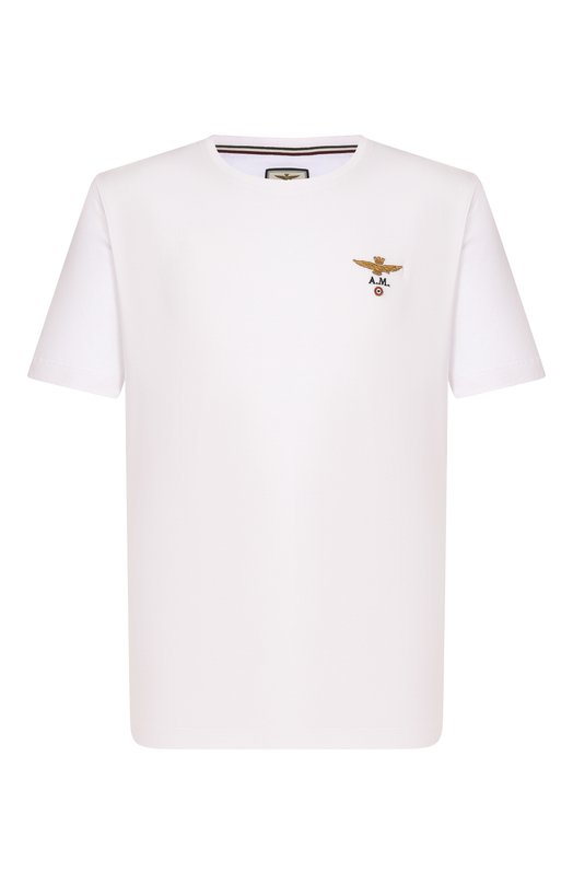 Хлопковая футболка Aeronautica Militare TS1580UJ00372_001 Белый TS1580UJ00372_001