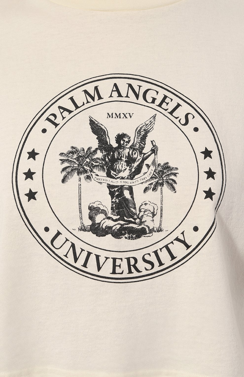 Хлопковая майка PALM ANGELS, арт. PWAC011S23JER0050410, фото 5