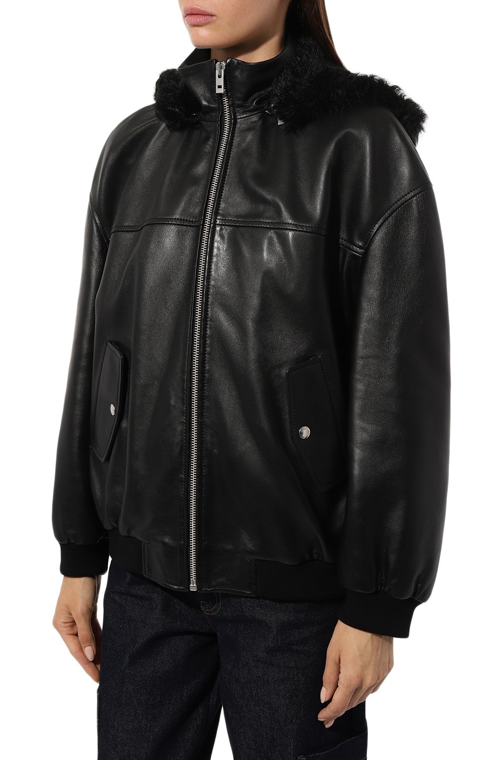 Кожаный бомбер BATS, арт. B_01_00, фото 3