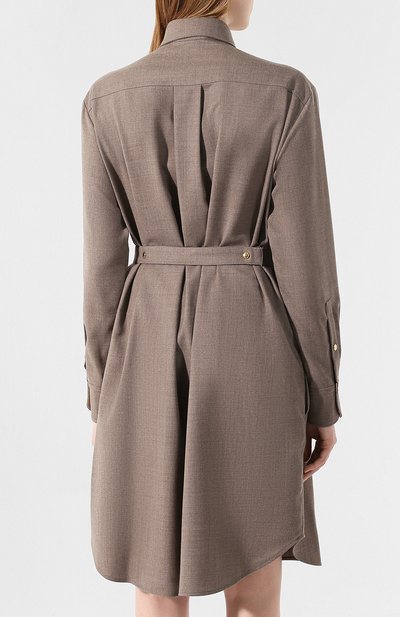 Шерстяное платье-рубашка CHLOÉ, арт. CHC19AR098165, фото 4