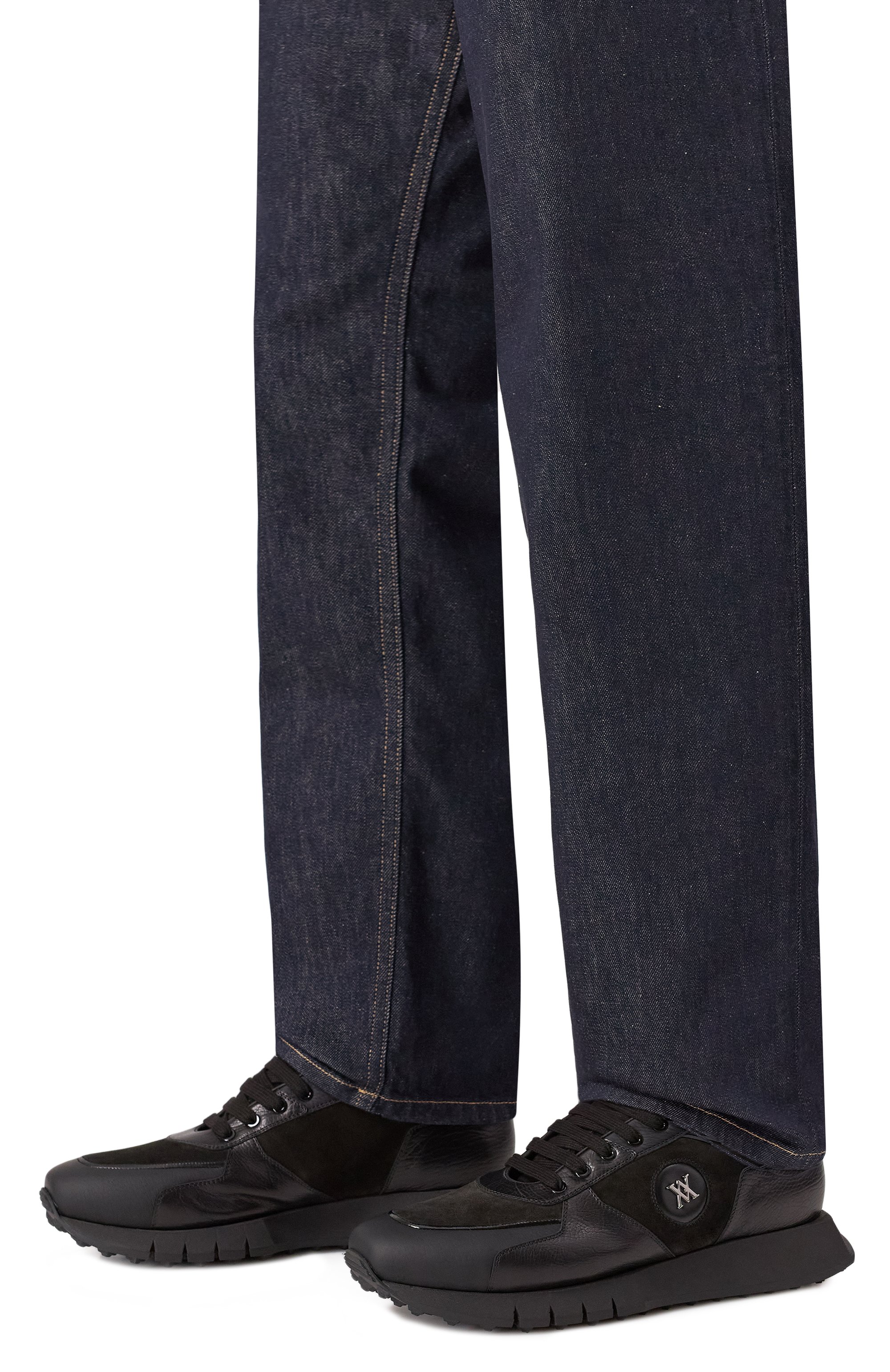 Кожаные кроссовки ruud ARTIOLI черного цвета по цене 153500 руб., арт. 0S547, фото 3 Кожаные кроссовки ruud ARTIOLI, арт. 0S547, фото 3