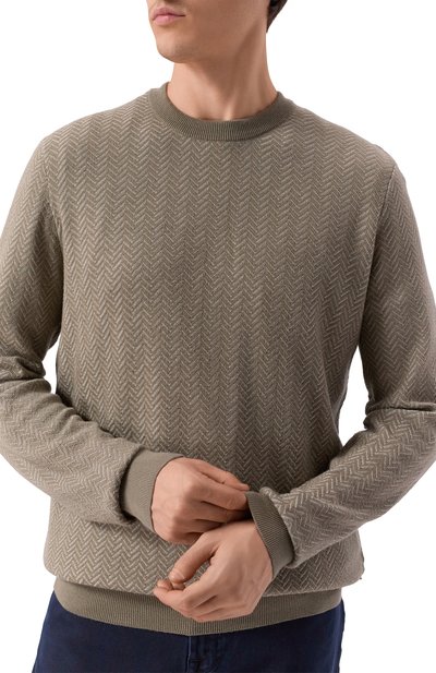 Джемпер из шерсти и хлопка BOSS, арт. 50549985, фото 5