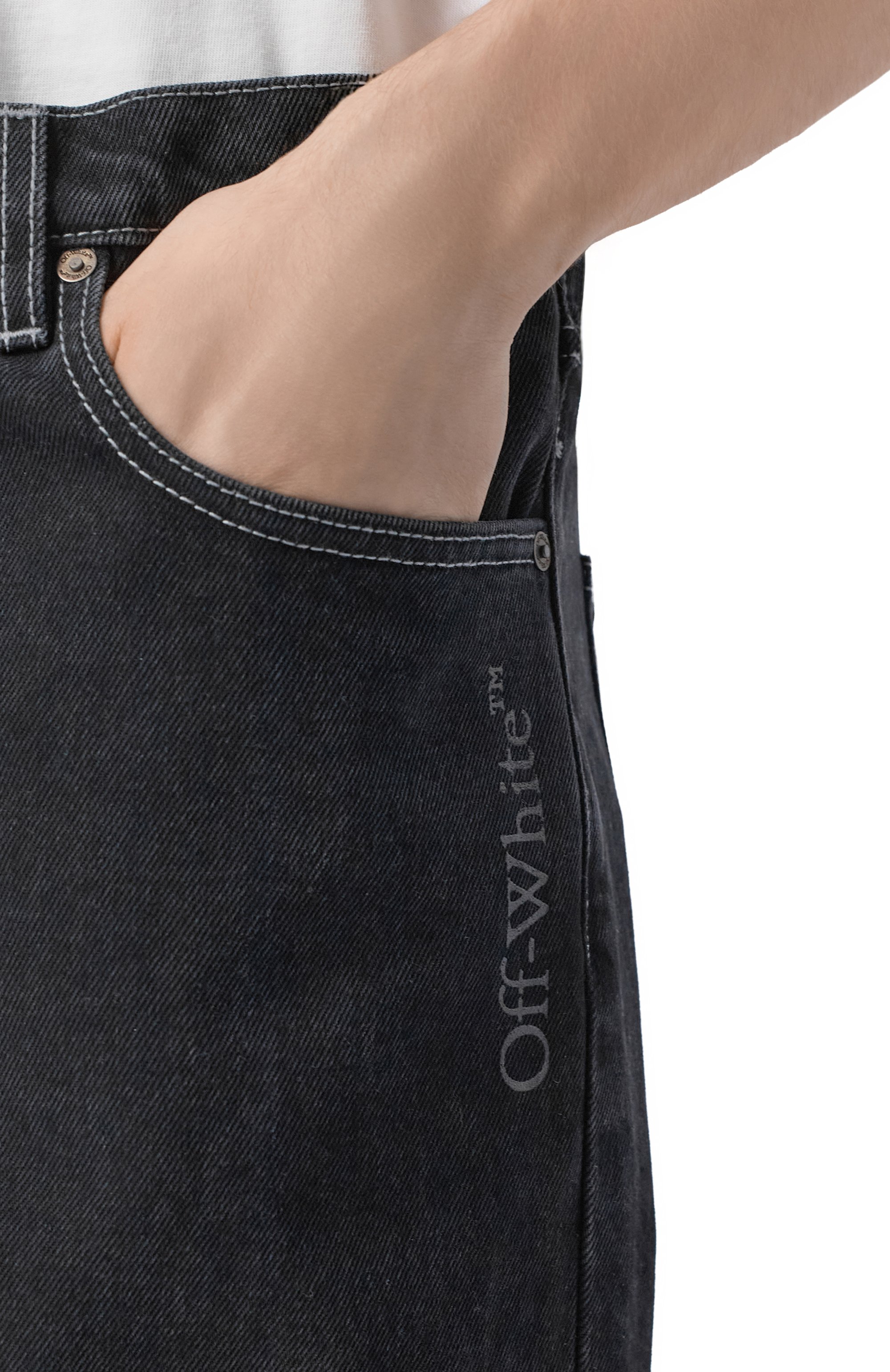 Джинсы relax OFF-WHITE, арт. 0MYA18JS26DEN001, фото 5