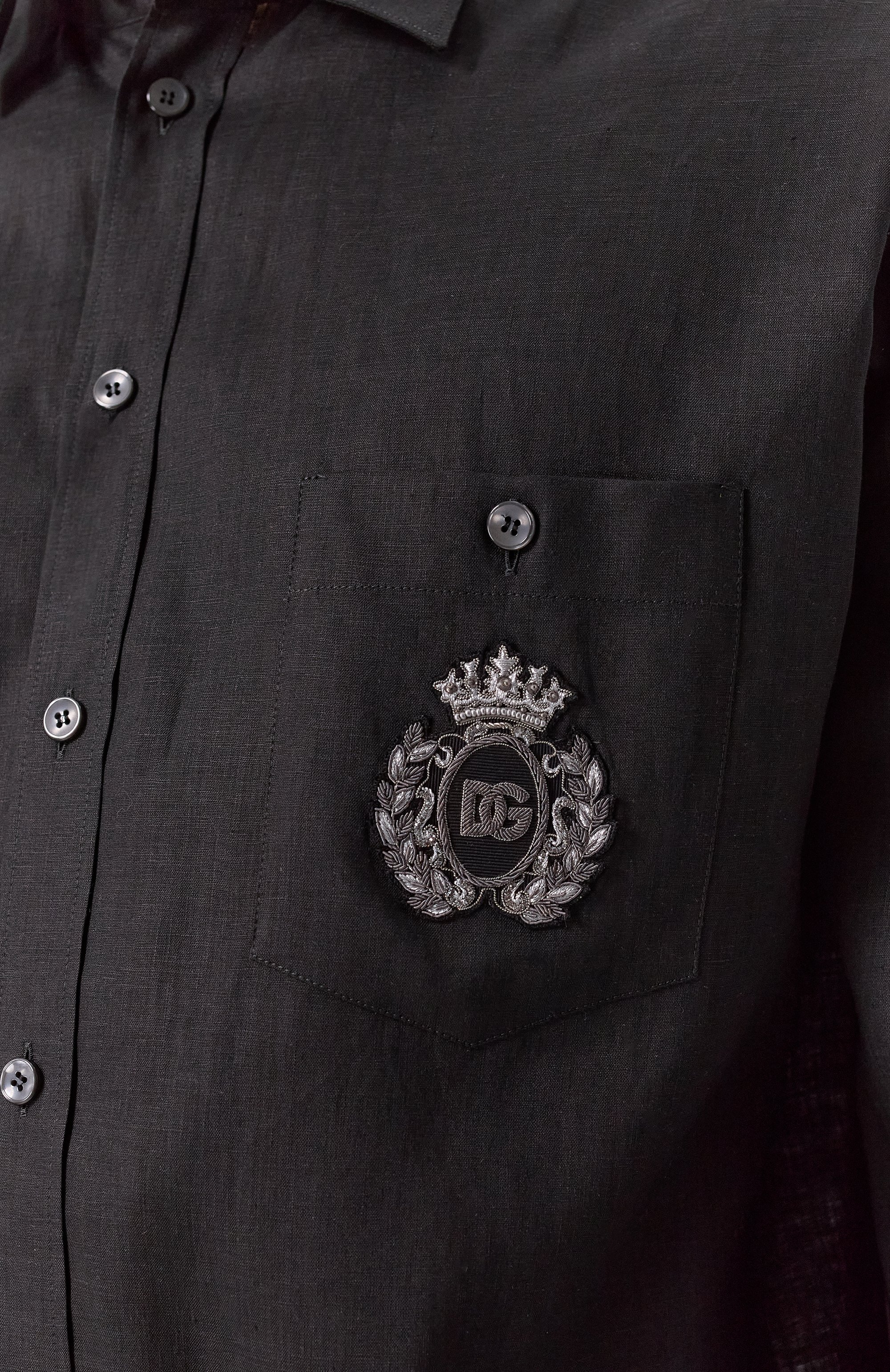 Льняная рубашка DOLCE & GABBANA, арт. G5MS2Z/FU4IK, фото 6