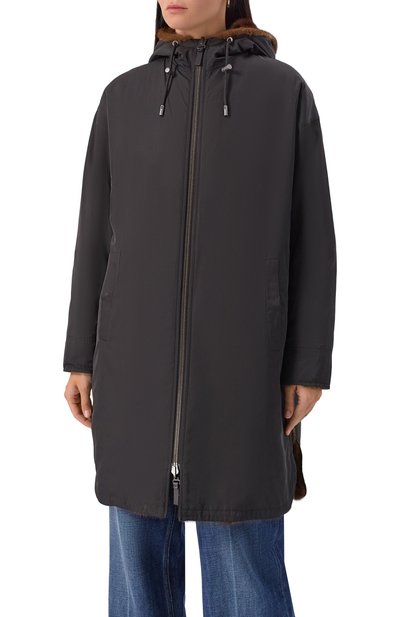 Двусторонняя парка с подкладкой из норки YVES SALOMON, арт. 24WFM06693A22X, фото 3