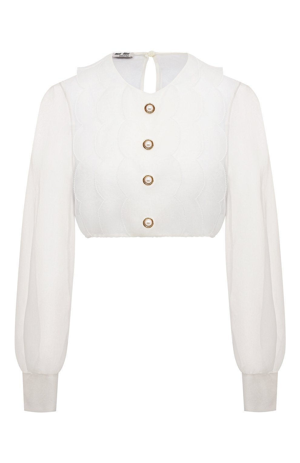 Шелковый топ MIU MIU, арт. MT1674-401-F0009, фото 1