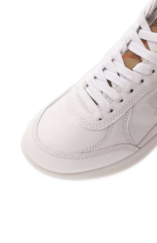 Кожаные кроссовки Matrix Burberry 8109170 Белый  8109170 Фото 7