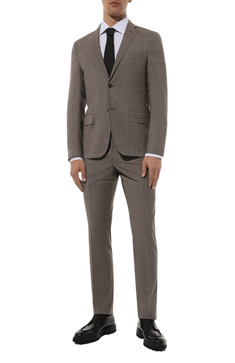 Мужской шерстяной костюм CORNELIANI коричневого цвета, арт. 936005-935005/9317211_1 | Фото 1 (Ма�териал внешний: Шерсть; Рукава: Длинные; Стили: Классический; Костюмы М: Однобортный; Автоматизация ТО: Проставлено; Автоматизация состава: Проставлено)
