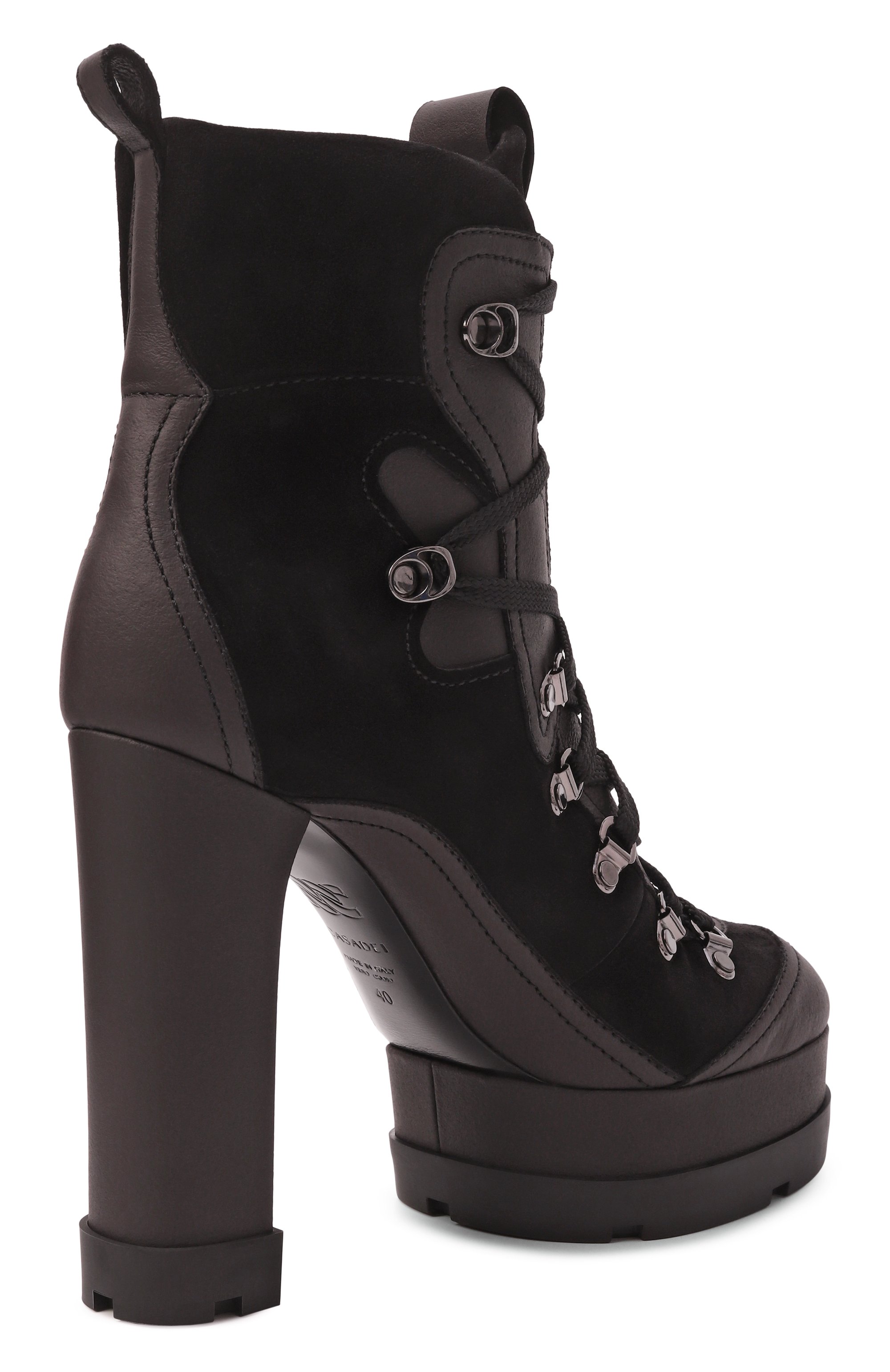 Кожаные ботильоны nancy CASADEI, арт. 1R538A1201/N0MAD, фото 5