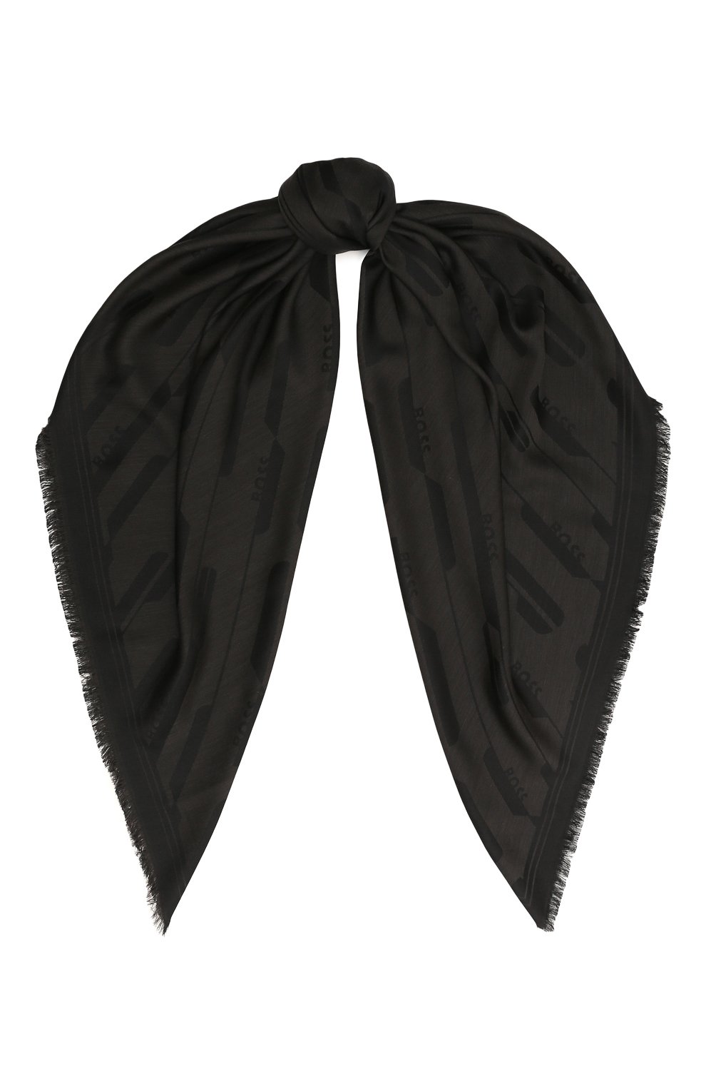 Платок BOSS черного цвета по цене 10440 руб., арт. 50497738, фото 1 Платок BOSS, арт. 50497738, фото 1