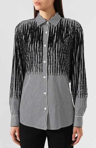 Хлопковая рубашка DRIES VAN NOTEN, арт. 191-10755-7215, фото 3