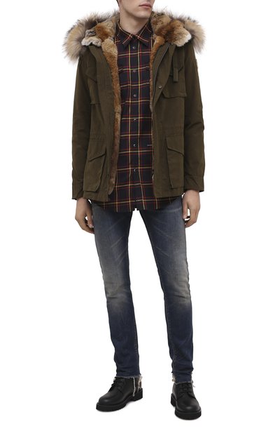 Парка с меховой подкладкой BARBED зеленого цвета по цене 199500 руб., арт. A20-FJMC20TMC, фото 2 Парка с меховой подкладкой BARBED, арт. A20-FJMC20TMC, фото 2