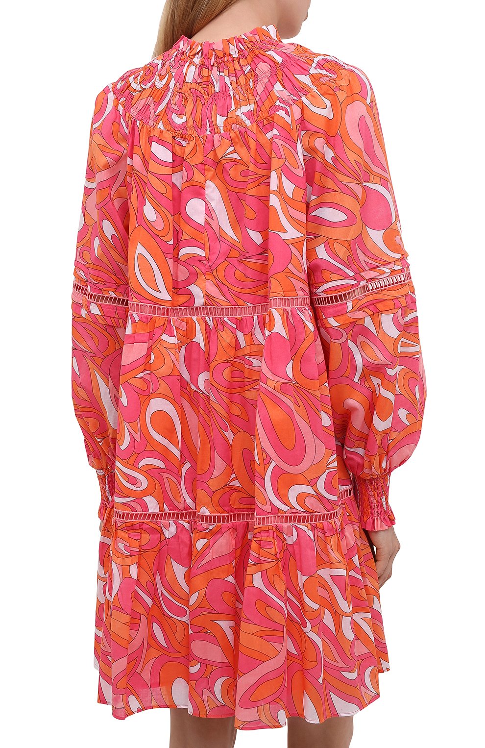 Хлопковое платье MICHAEL MICHAEL KORS разноцветного цвета по цене 27250 руб., арт. MU1808L2DH, фото 4 Хлопковое платье MICHAEL MICHAEL KORS, арт. MU1808L2DH, фото 4