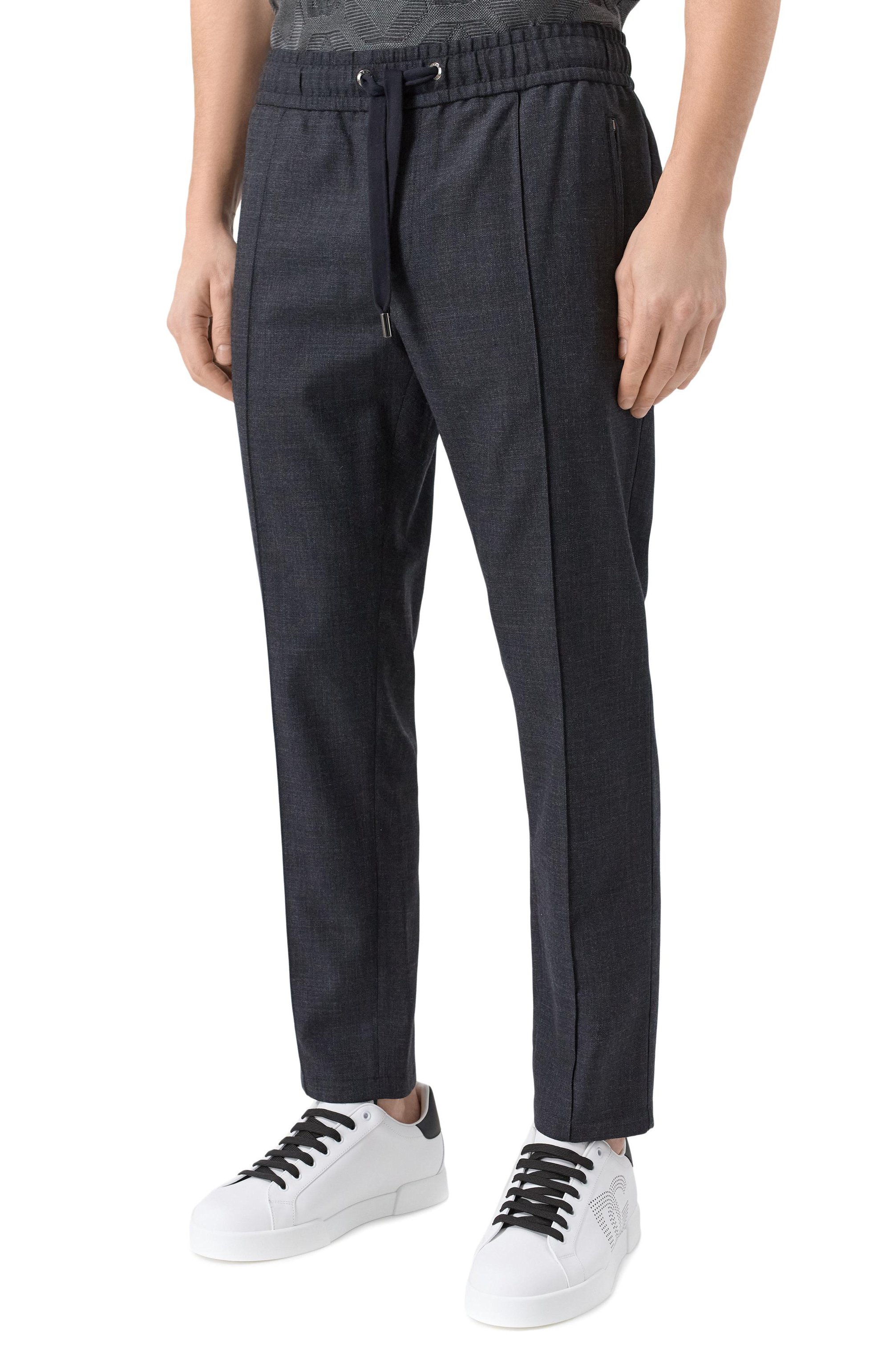 Брюки из шерсти и хлопка DOLCE & GABBANA, арт. GYACET/GJ795, фото 3