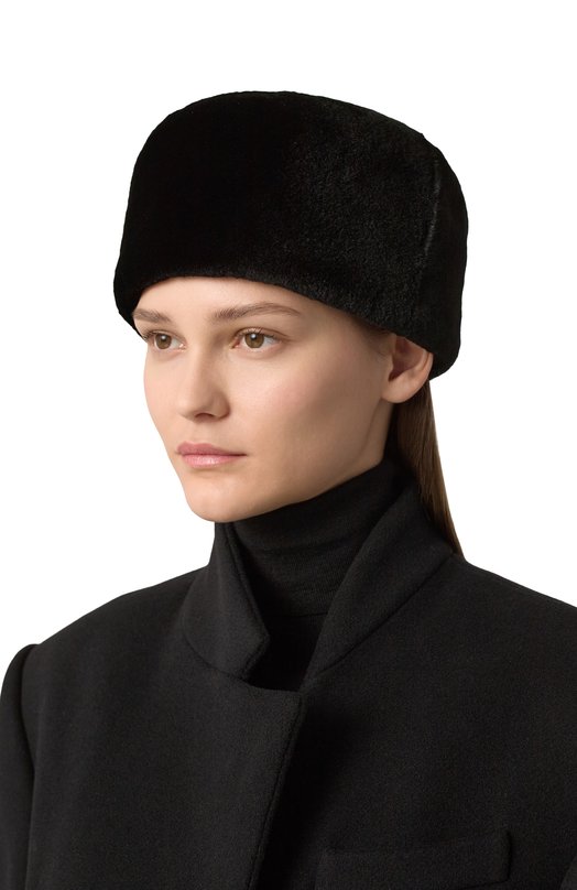 Шапка-кубанка Кэйли из норки FurLand 0240100150323600576 Чёрный  0240100150323600576 Фото 2