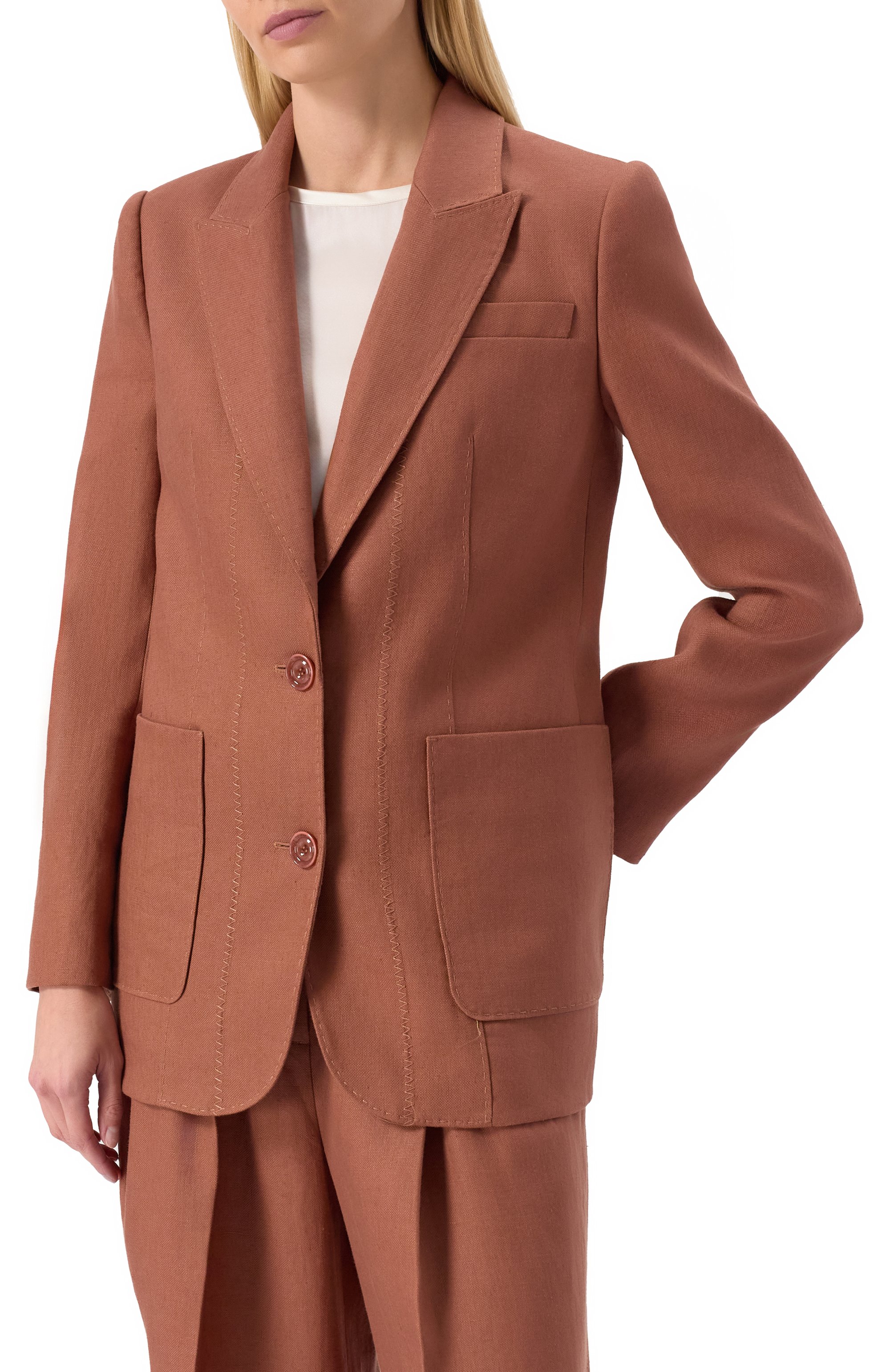 Льняной жакет ZIMMERMANN, арт. 2989JS251, фото 3