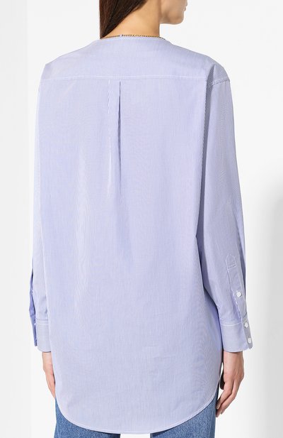 Хлопковая рубашка ALEXANDER WANG голубого цвета по цене 92250 руб., арт. 1WC2191258, фото 4 Хлопковая рубашка ALEXANDER WANG, арт. 1WC2191258, фото 4