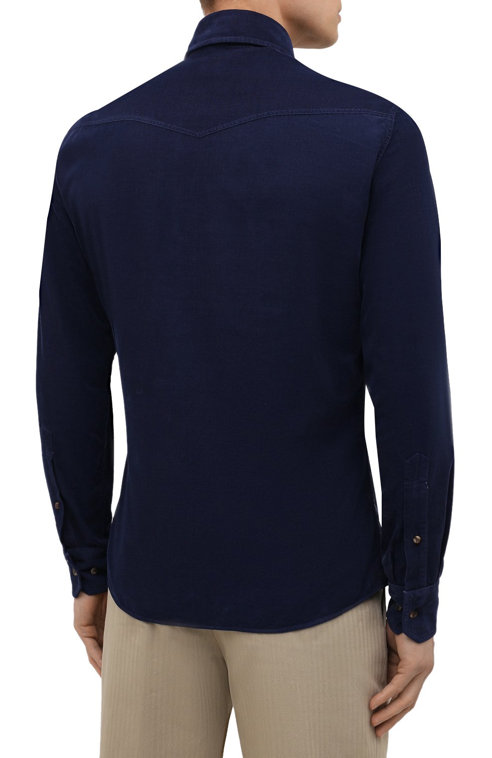 Хлопковая рубашка BRUNELLO CUCINELLI, арт. ML6884008, фото 4