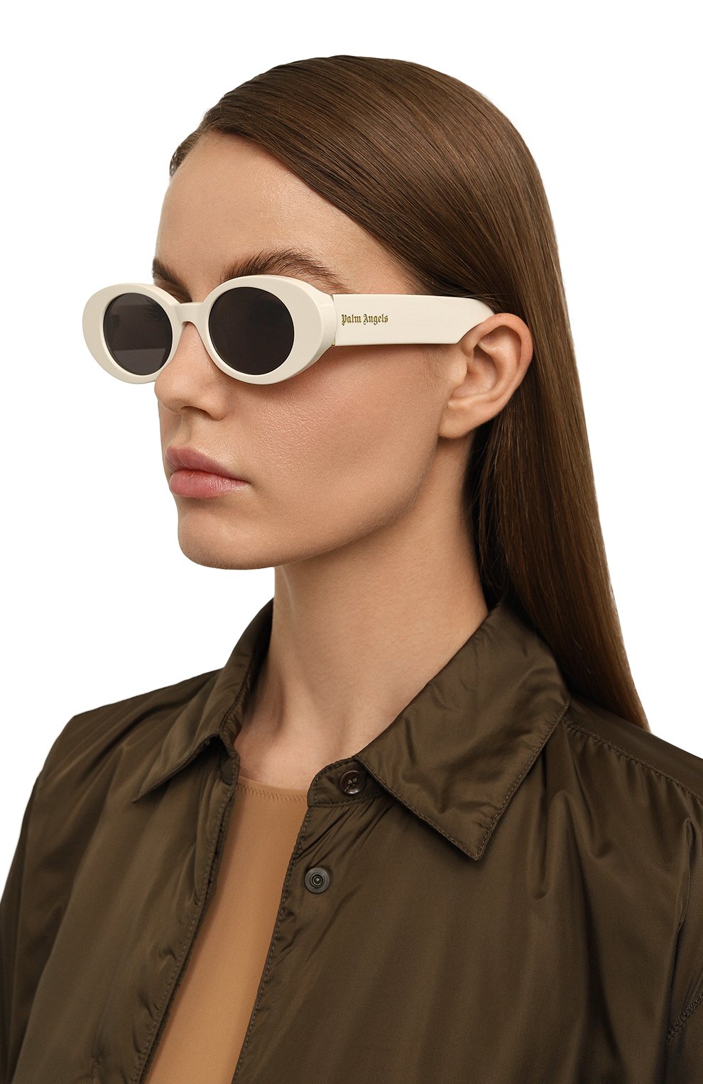 Солнцезащитные очки PALM ANGELS белого цвета по цене 36750 руб., арт. PERI051/0107, фото 2 Солнцезащитные очки PALM ANGELS, арт. PERI051/0107, фото 2