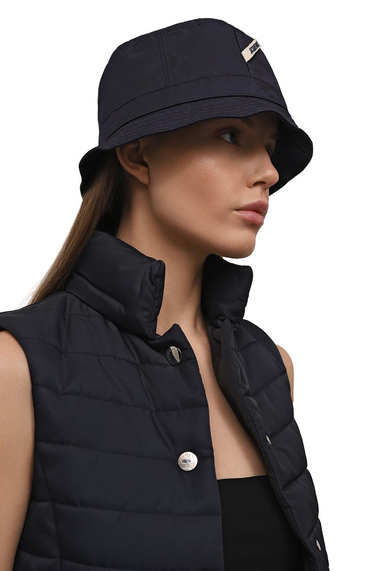 Женская панама JACQUEMUS темно-синего цвета, арт. 23H236AC5873138 | Фото 2 (Нос: Не проставлено; Материал: Синтетический материал, Текстиль)