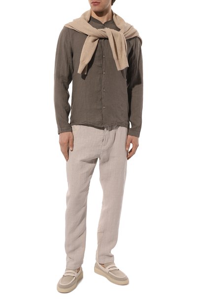 Брюки изо льна и хлопка TRANSIT, арт. CFUTRTD131, фото 2