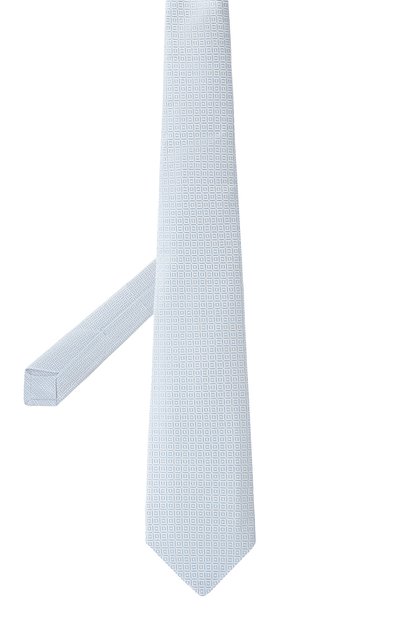 Шелковый галстук KITON голубого цвета по цене 28050 руб., арт. UCRVKLC01I10, фото 3 Шелковый галстук KITON, арт. UCRVKLC01I10, фото 3