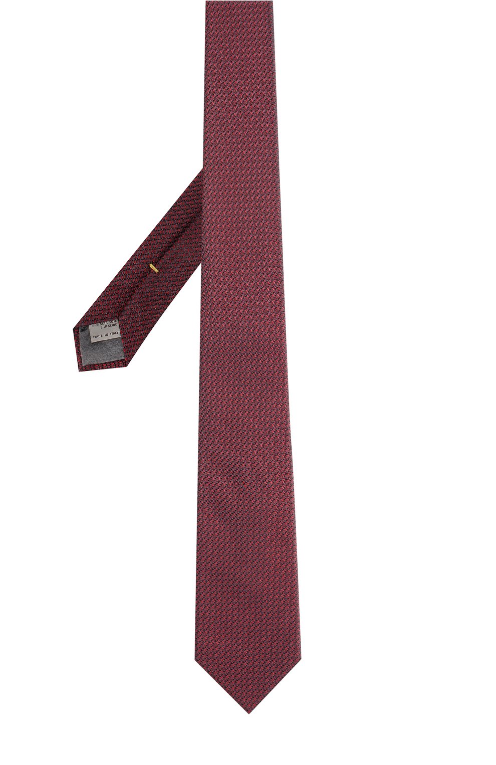Шелковый галстук CANALI бордового цвета по цене 15550 руб., арт. 18/HJ01644, фото 2 Шелковый галстук CANALI, арт. 18/HJ01644, фото 2