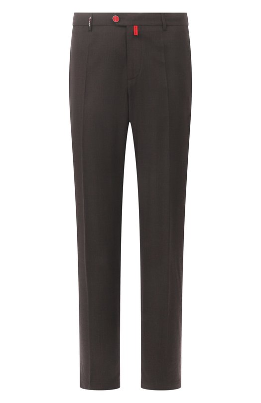 Шерстяные брюки Kiton UFPPERK0127H07 Коричневый UFPPERK0127H07