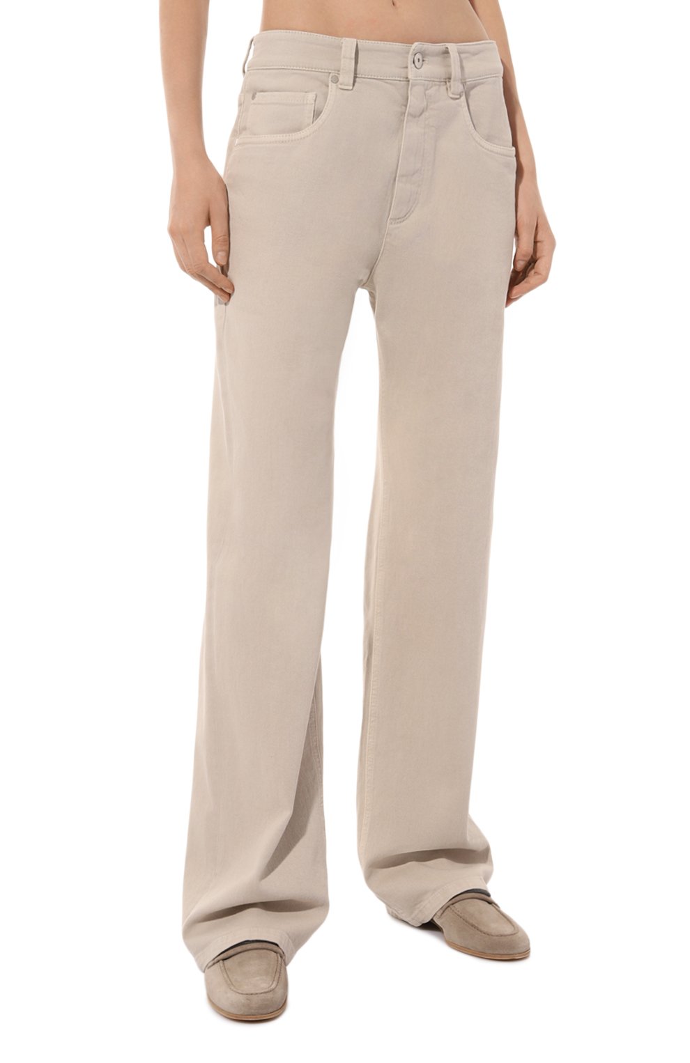 Джинсы BRUNELLO CUCINELLI бежевого цвета по цене 111500 руб., арт. MB057BP145, фото 3 Джинсы BRUNELLO CUCINELLI, арт. MB057BP145, фото 3