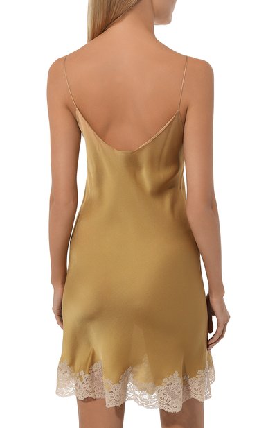 Шелковая сорочка CARINE GILSON зеленого цвета по цене 161500 руб., арт. AG0308DP, фото 4 Шелковая сорочка CARINE GILSON, арт. AG0308DP, фото 4