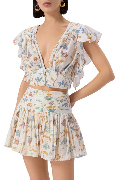 Хлопковый топ POUPETTE ST BARTH, арт. WKKS25DK, фото 3