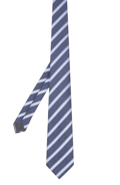 Шелковый галстук ZEGNA синего цвета по цене 18950 руб., арт. Z6E01/1UM, фото 2 Шелковый галстук ZEGNA, арт. Z6E01/1UM, фото 2