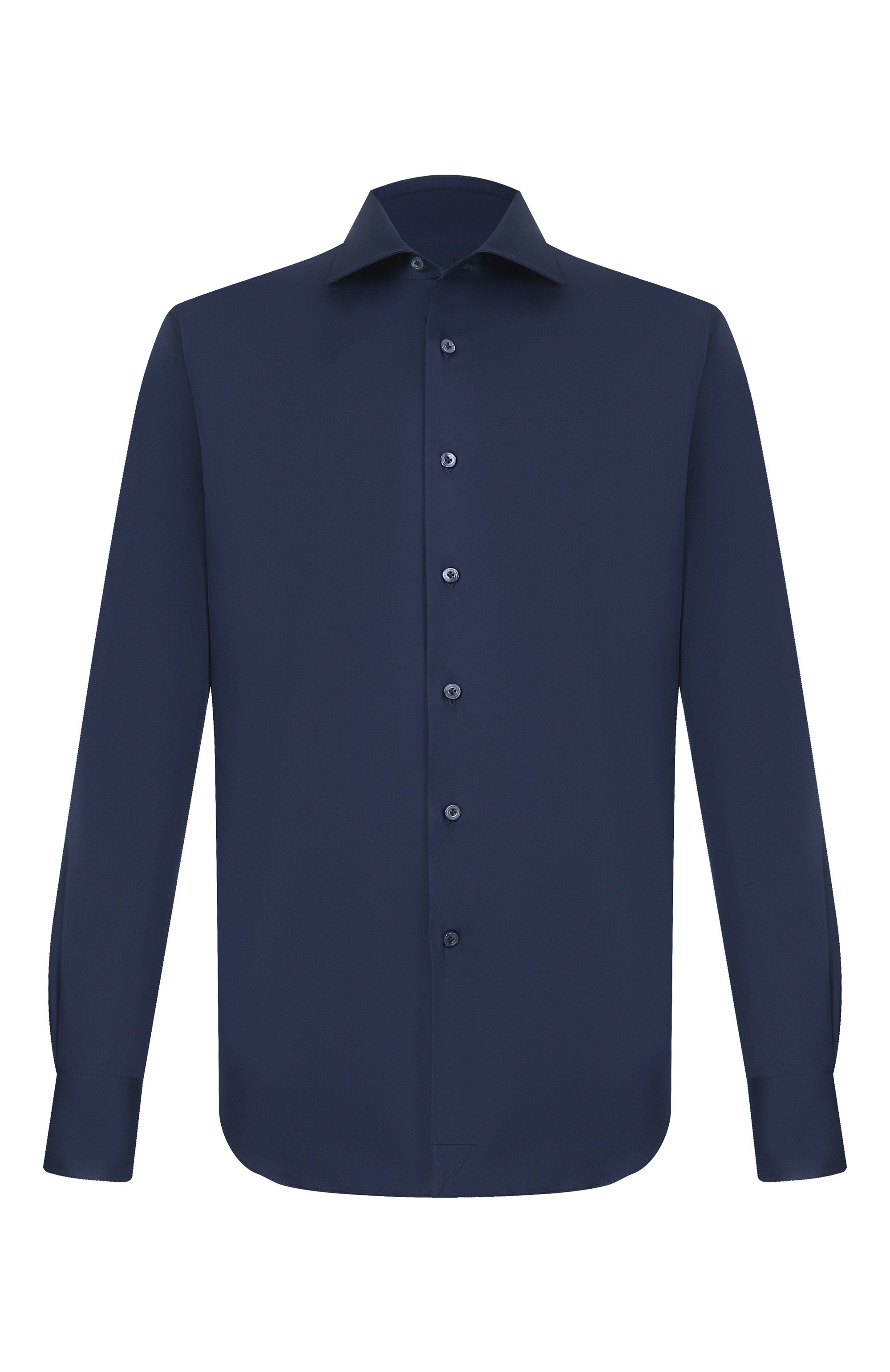 Хлопковая сорочка ALESSANDRO GHERARDI темно-синего цвета по цене 41050 руб., арт. BP1-3G-7T/M009, фото 1 Хлопковая сорочка ALESSANDRO GHERARDI, арт. BP1-3G-7T/M009, фото 1