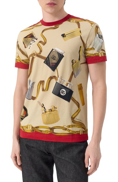 Хлопковая футболка DOLCE & GABBANA, арт. G8RN8T/II7GY, фото 3