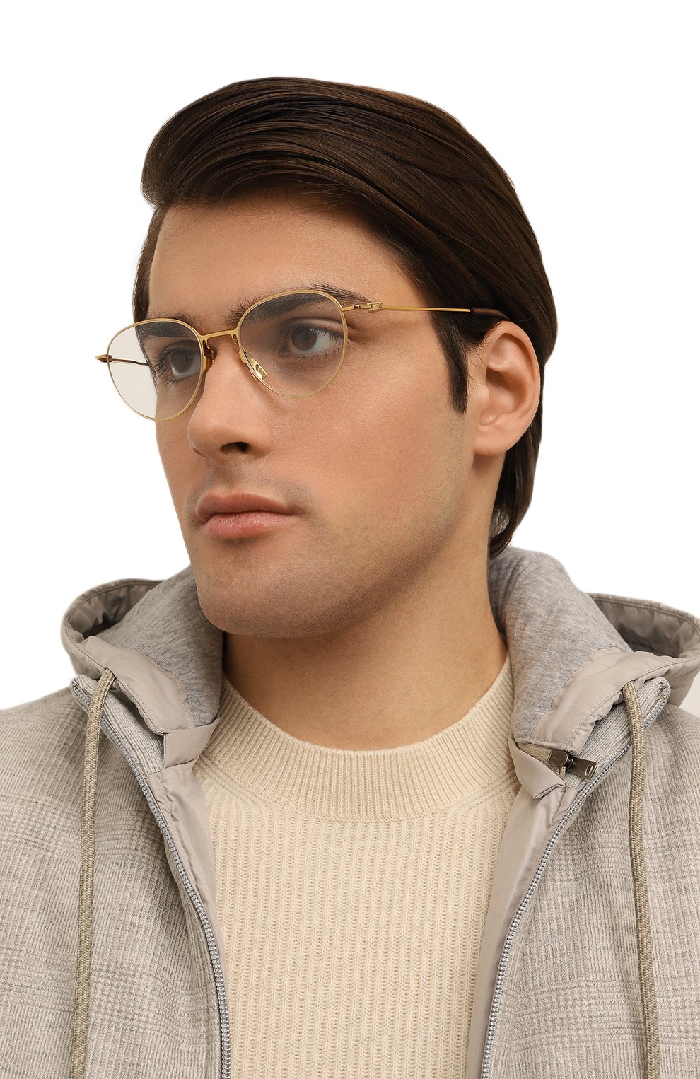 Оправа BOTTEGA VENETA золотого цвета по цене 38200 руб., арт. BV1269 002, фото 3 Оправа BOTTEGA VENETA, арт. BV1269 002, фото 3