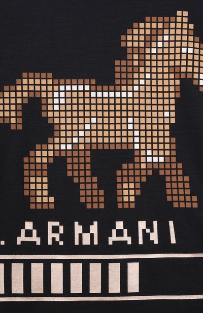 Футболка из лиоцелла и хлопка EMPORIO ARMANI, арт. EB000911/AF10127, фото 3