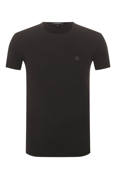 Мужская хлопковая футболка с круглым вырезом ZEGNA, арт. N2M200010