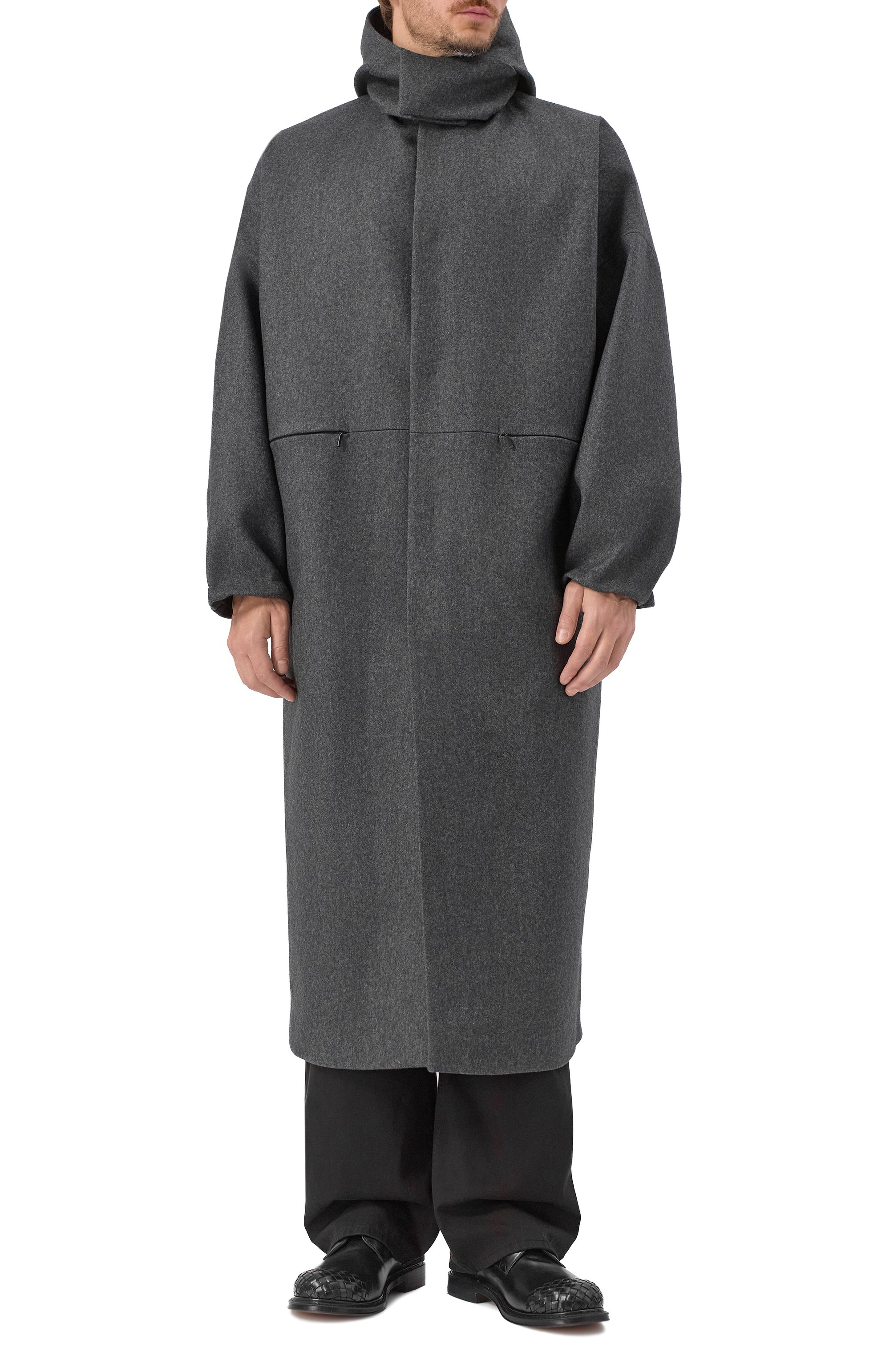 Шерстяное пальто HEVO, арт. ALBER0NA L130K/I740, фото 3