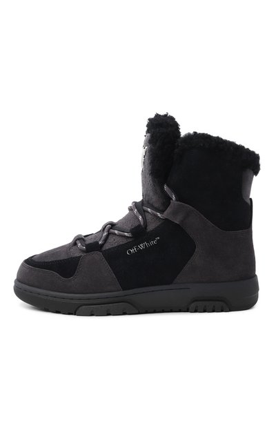 Комбинированные ботинки OFF-WHITE, арт. 0WIY001F25LEA0011011, фото 4