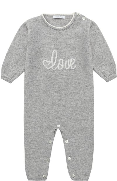 Кашемировый комбинезон с принтом LOVE IN KYO, арт. A17C402/1M-6M, фото 1