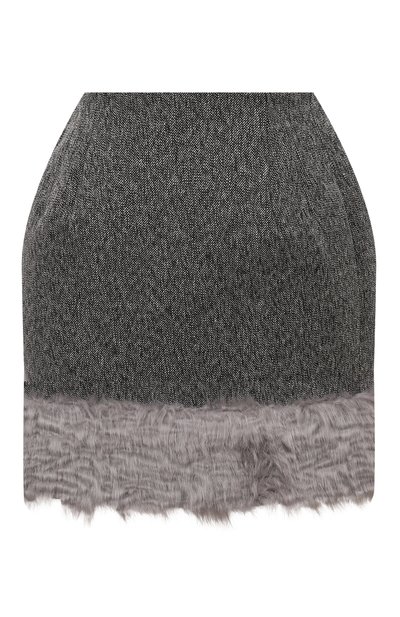 Женская юбка из хлопка и шерсти MSGM, арт. 3742MDD01X/247806