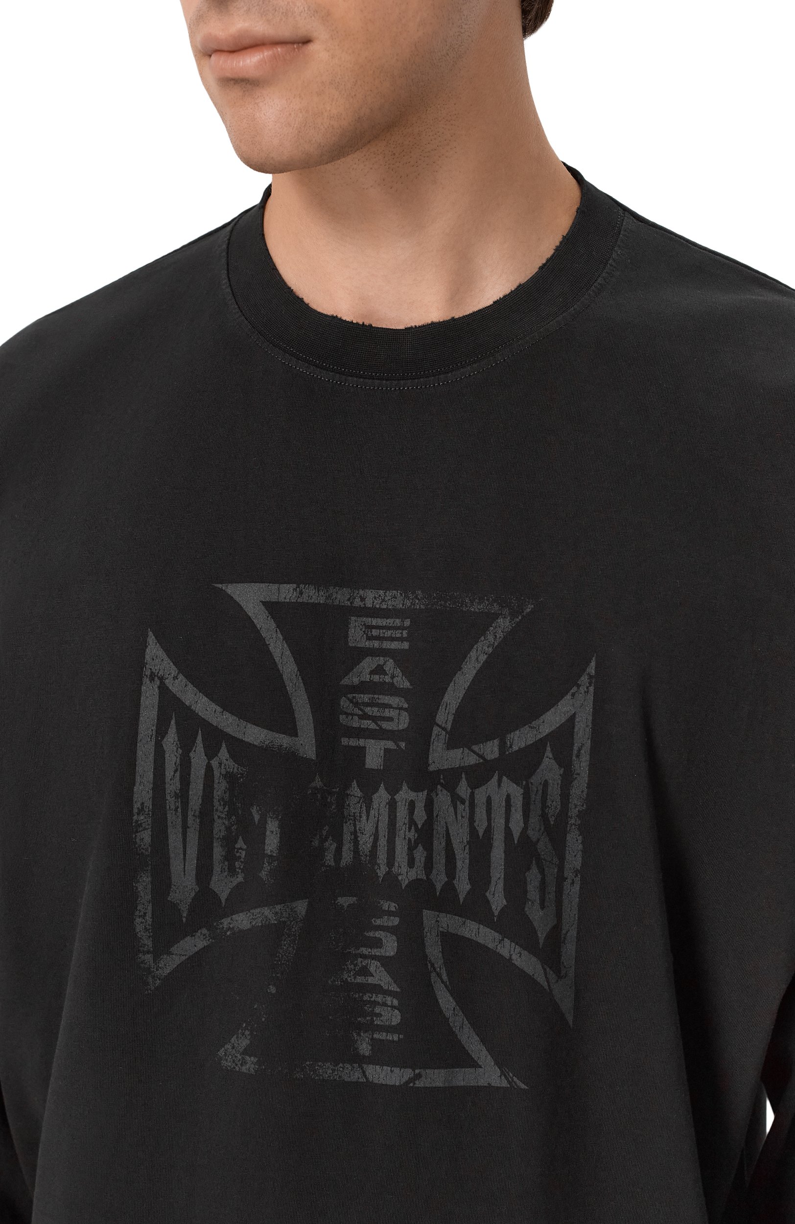 Хлопковый лонгслив VETEMENTS, арт. MH27LS212B, фото 5