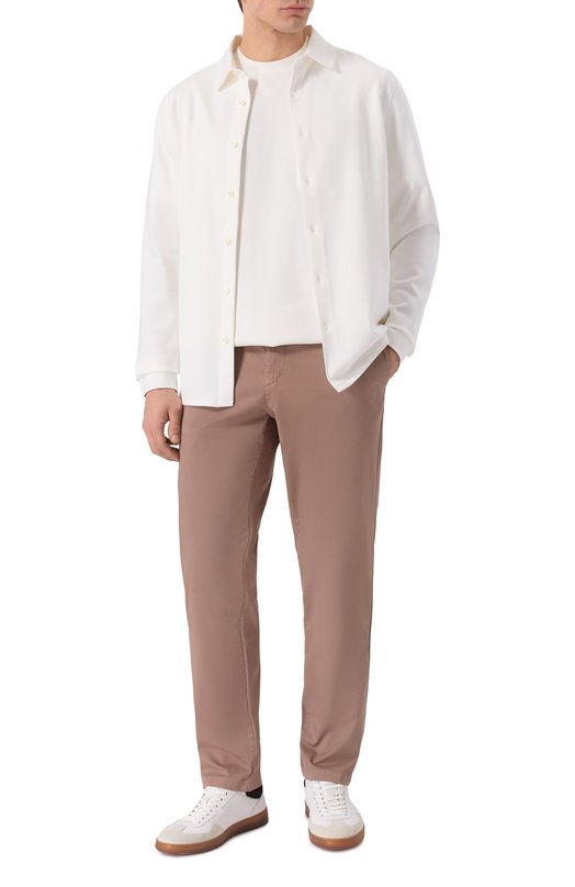 Хлопковые брюки Bogner 18386888 Бежевый  18386888 Фото 2